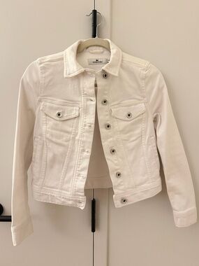 Vineyard Vines Women's White Denim Jacket